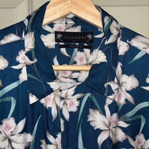 AllSaints Biarritz Relaxed Fit Floral Shirt